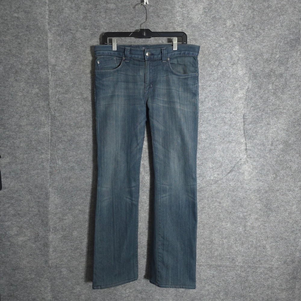 Fidelity Denim Jeans Mens 32 Blue Straight Leg Made in USA 5011/32 Medium Wash